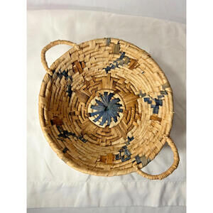 Vintage Native American Hand Coiled Basket Tohono O’odham Pima Southwest